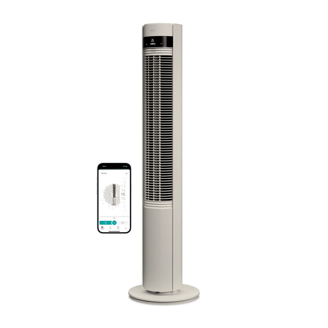 elevate smart tower fan stone