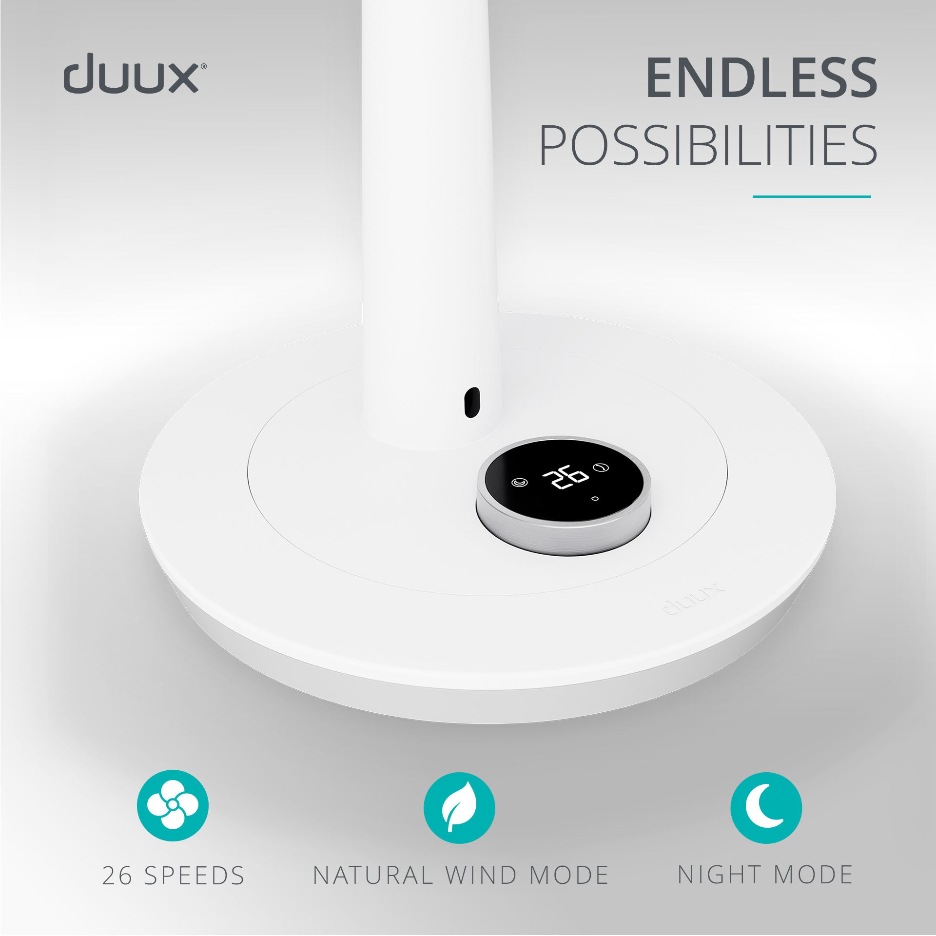 whisper 2 fan white