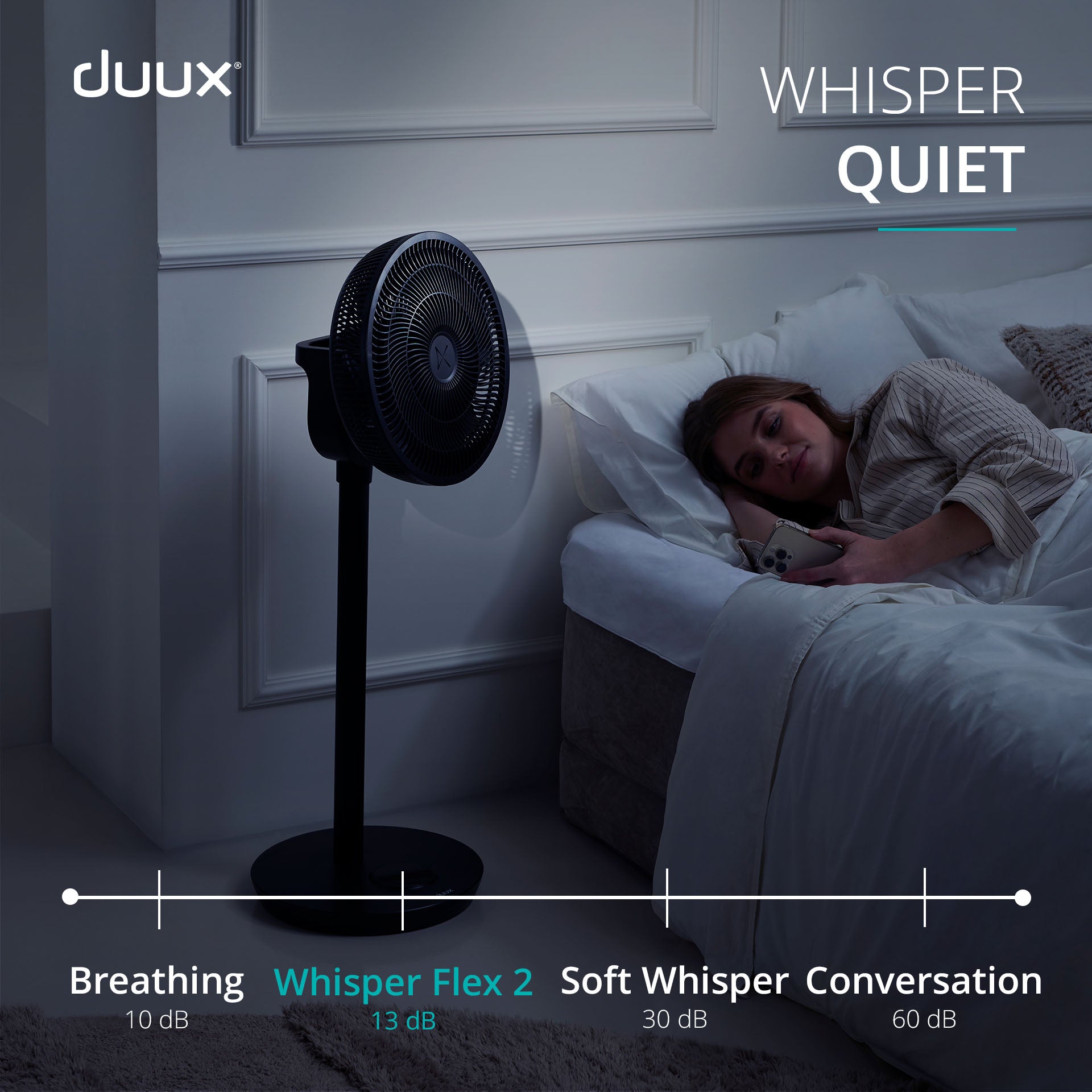 whisper flex 2 fan black
