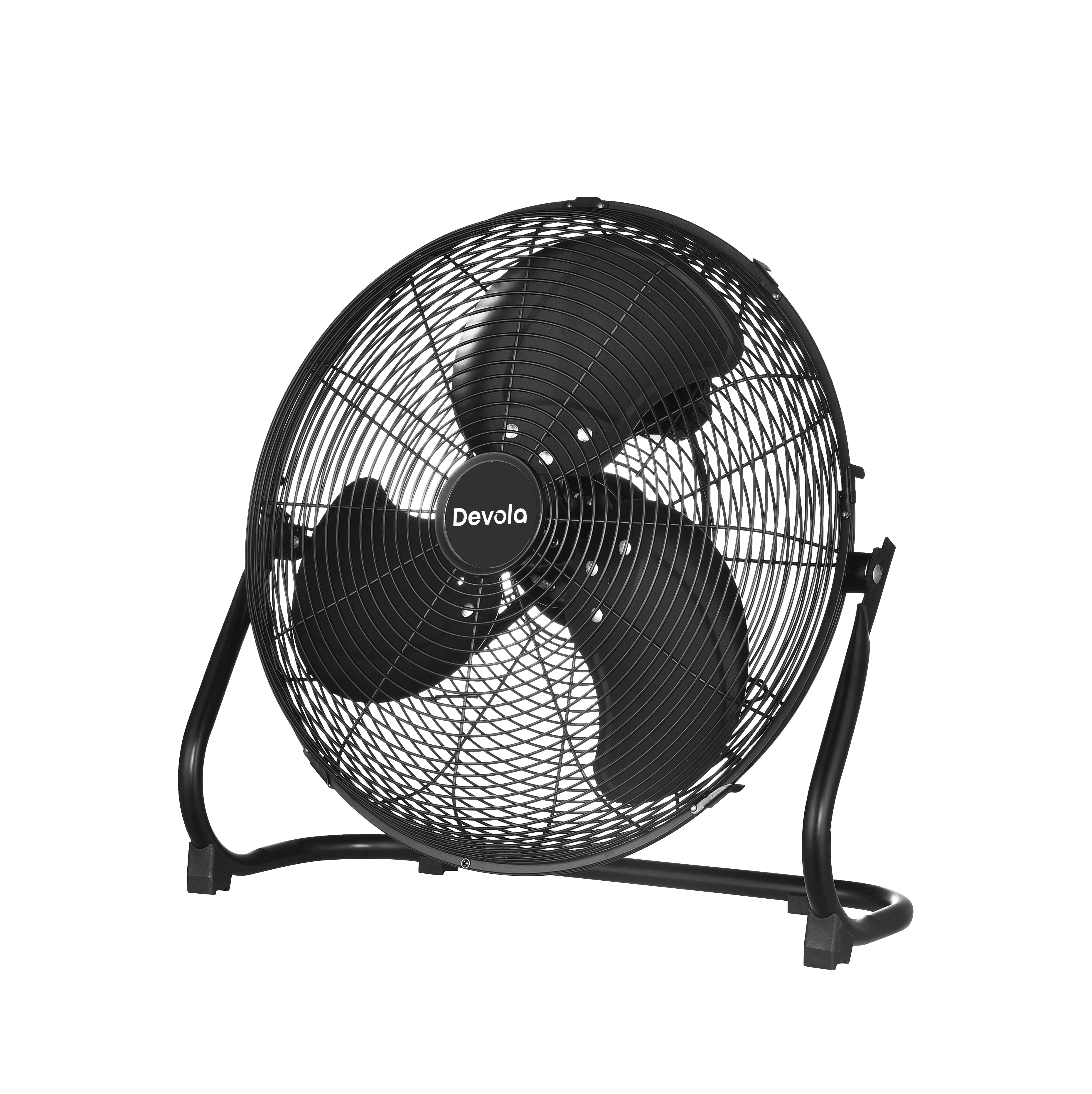 Devola 3 Speed 16-inch DC Floor Fan - Black - DV16FFB