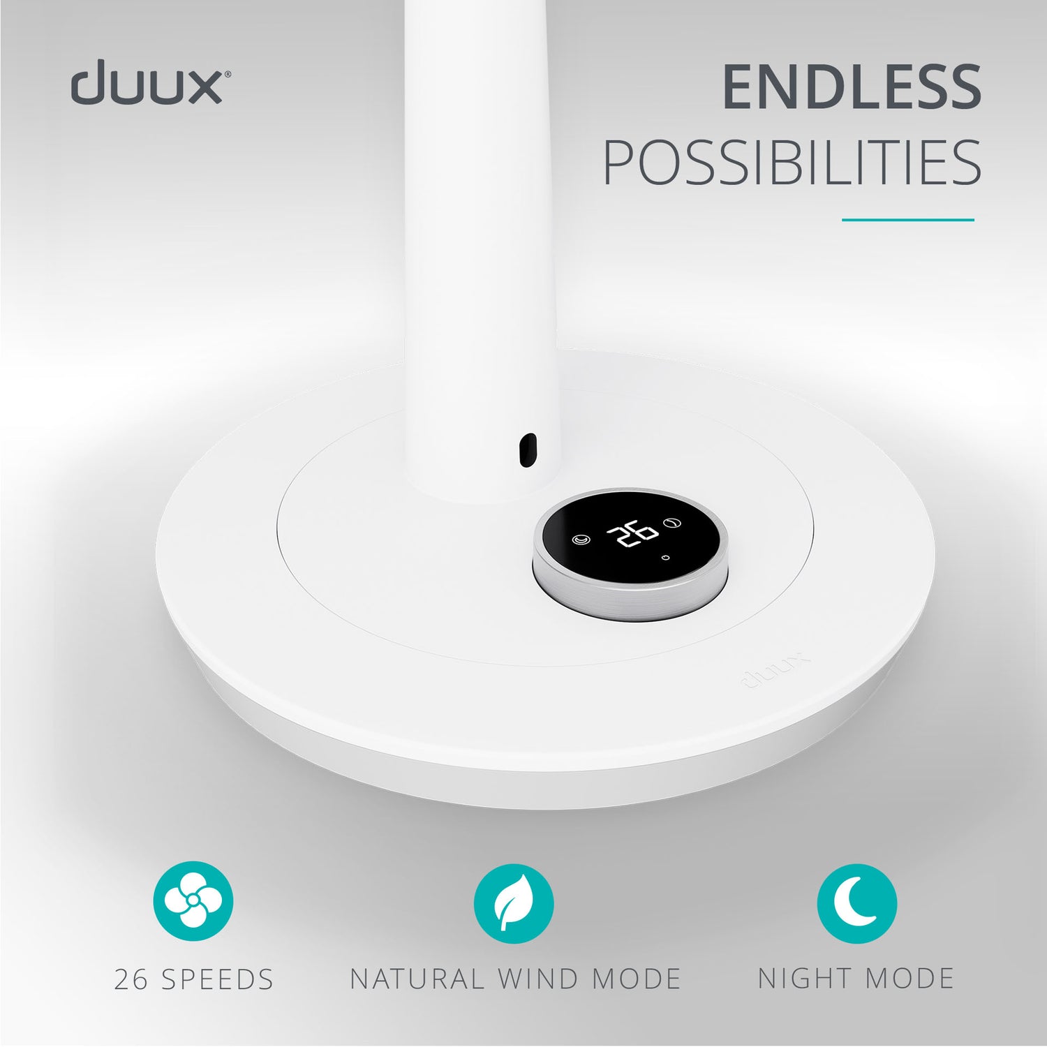 whisper 2 fan white