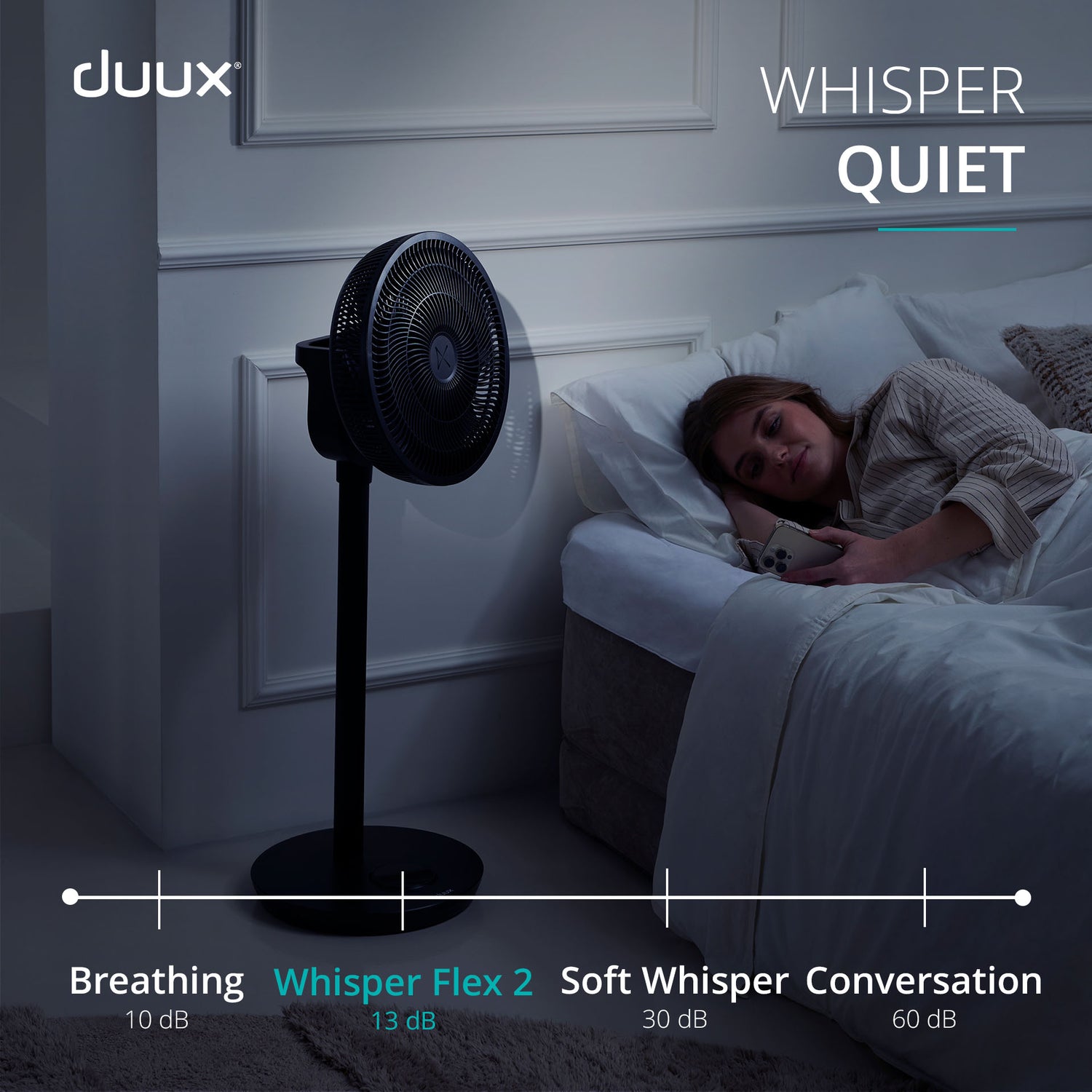 whisper flex 2 fan black