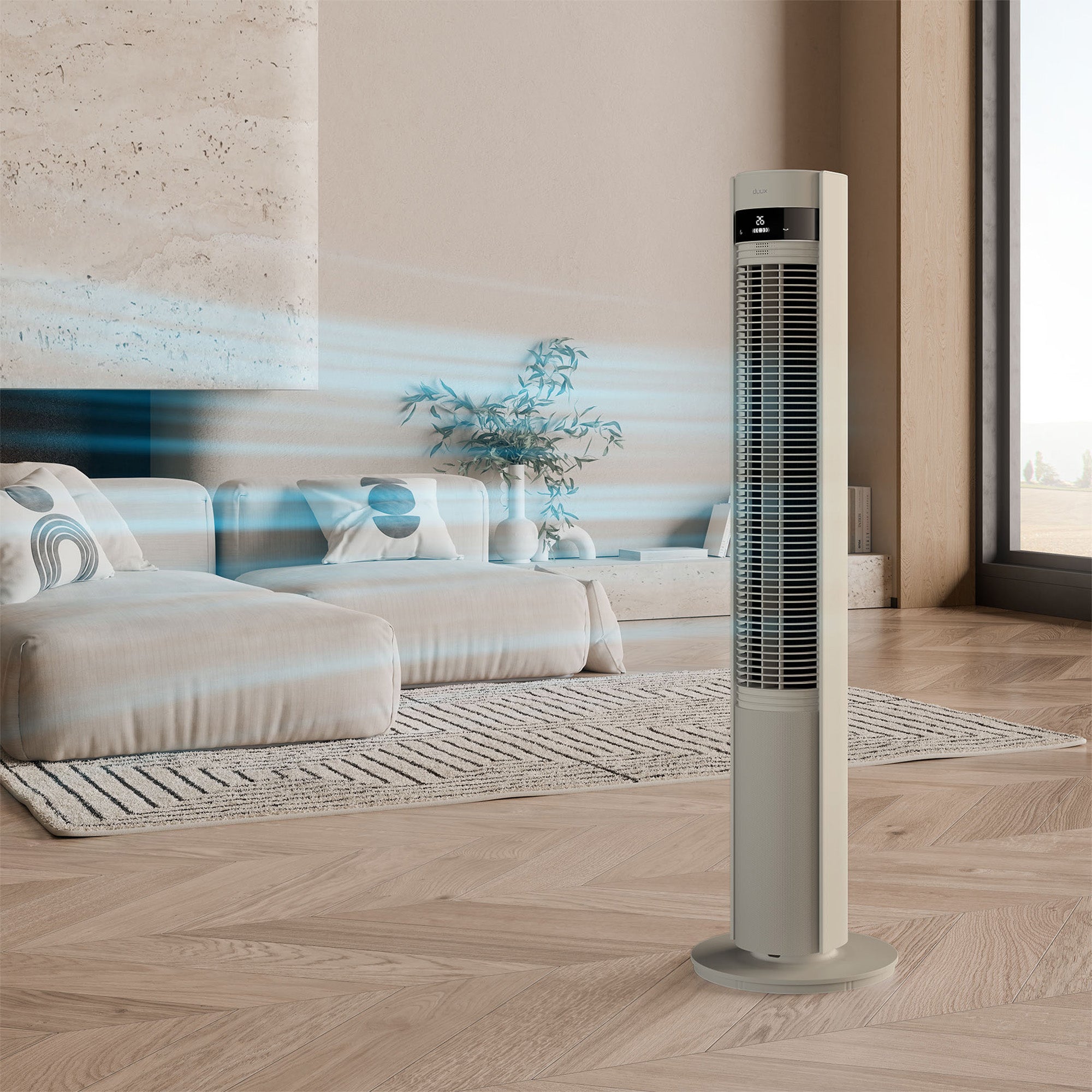 elevate tower fan stone