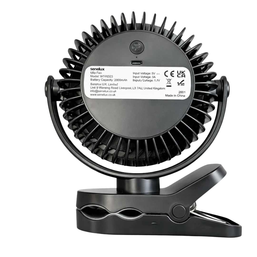 Senelux 5" Wireless Clip-On Fan
