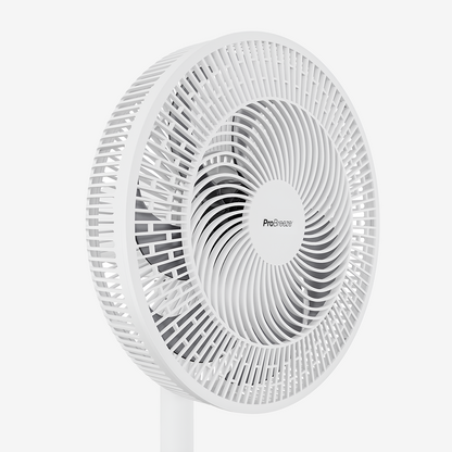 AirFlo™ Slim 43" Hybrid Pedestal Fan - Ultra- Quiet Air Circulator - White