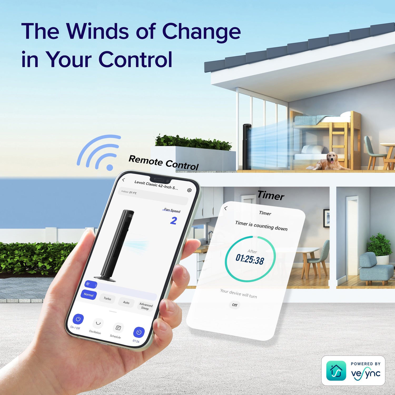 Levoit Classic 42-inch Pro Smart Tower Fan