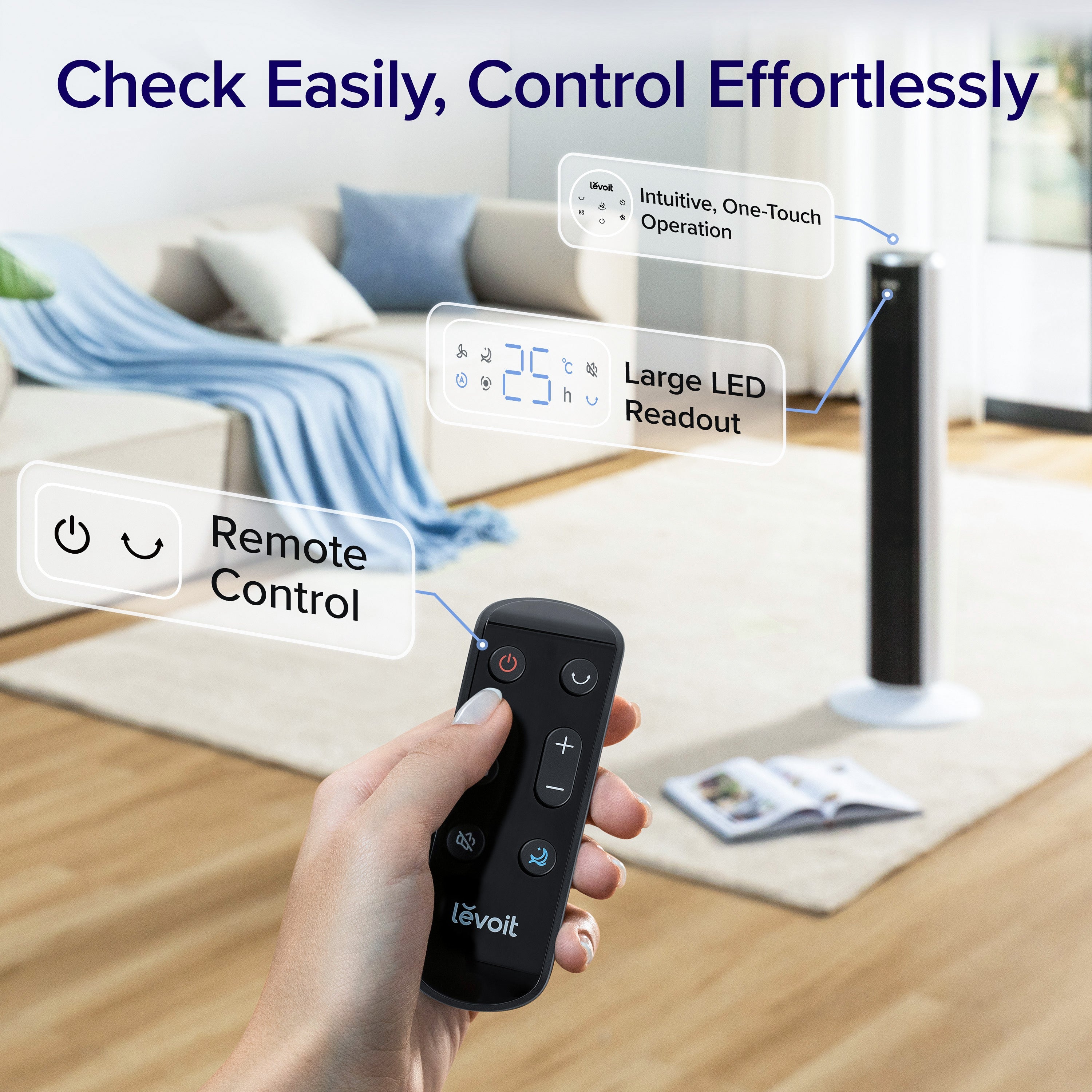 Levoit Classic 42-inch Pro Smart Tower Fan