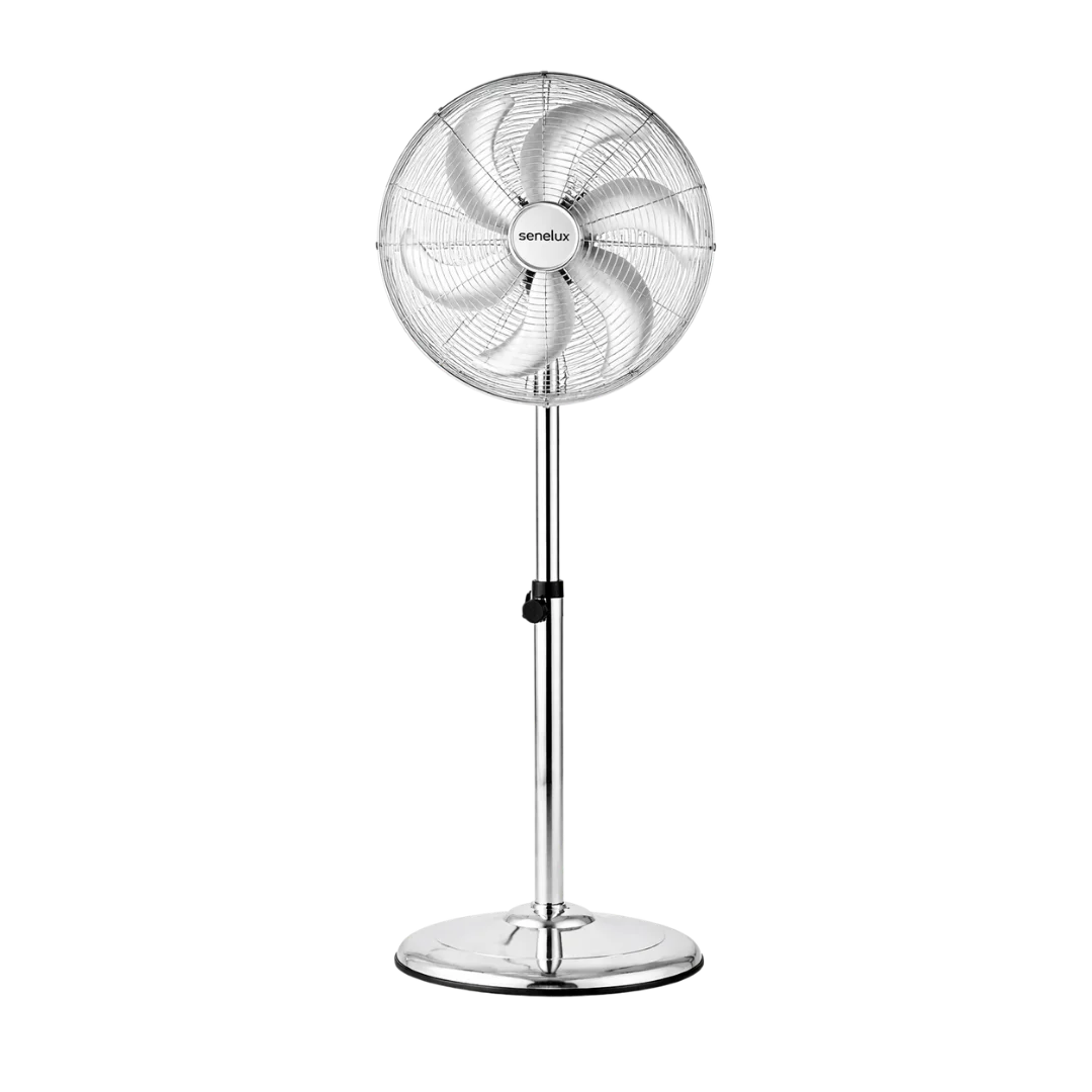 Senelux 16 Inch Metal Pedestal Fan
