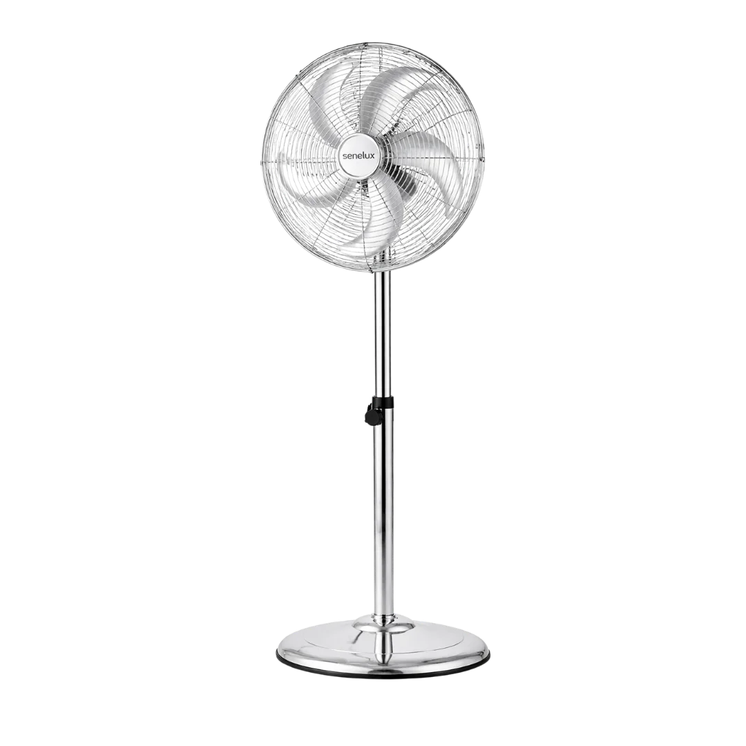 Senelux 16 Inch Metal Pedestal Fan
