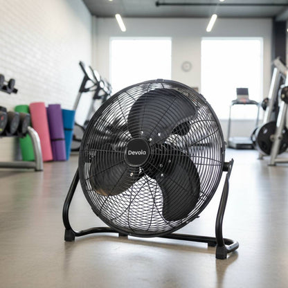 Devola 3 Speed 16-inch DC Floor Fan - Black - DV16FFB