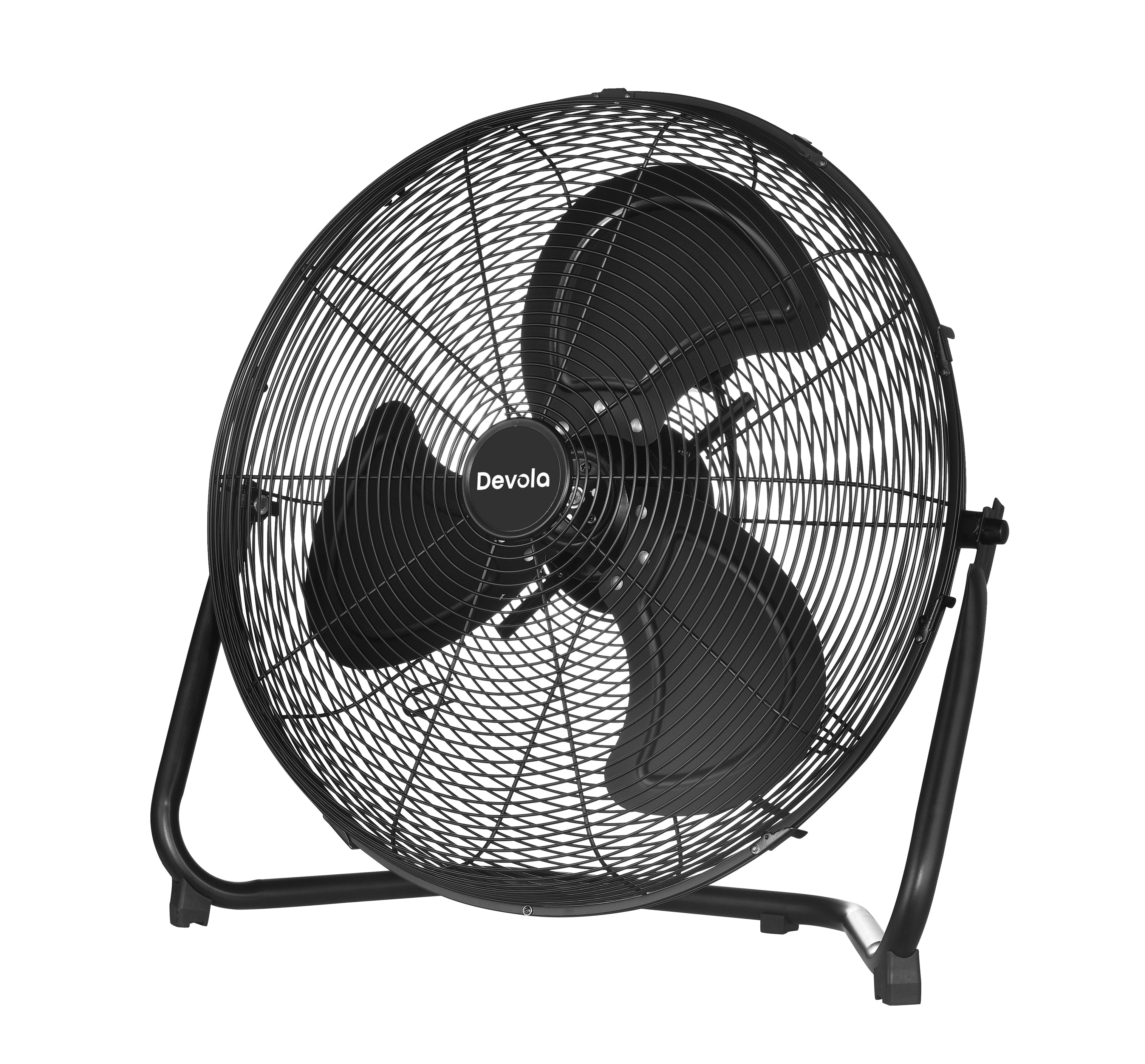 Devola High Power 80W 3 Speed 20-inch DC Floor Fan - Black - DV20FFB