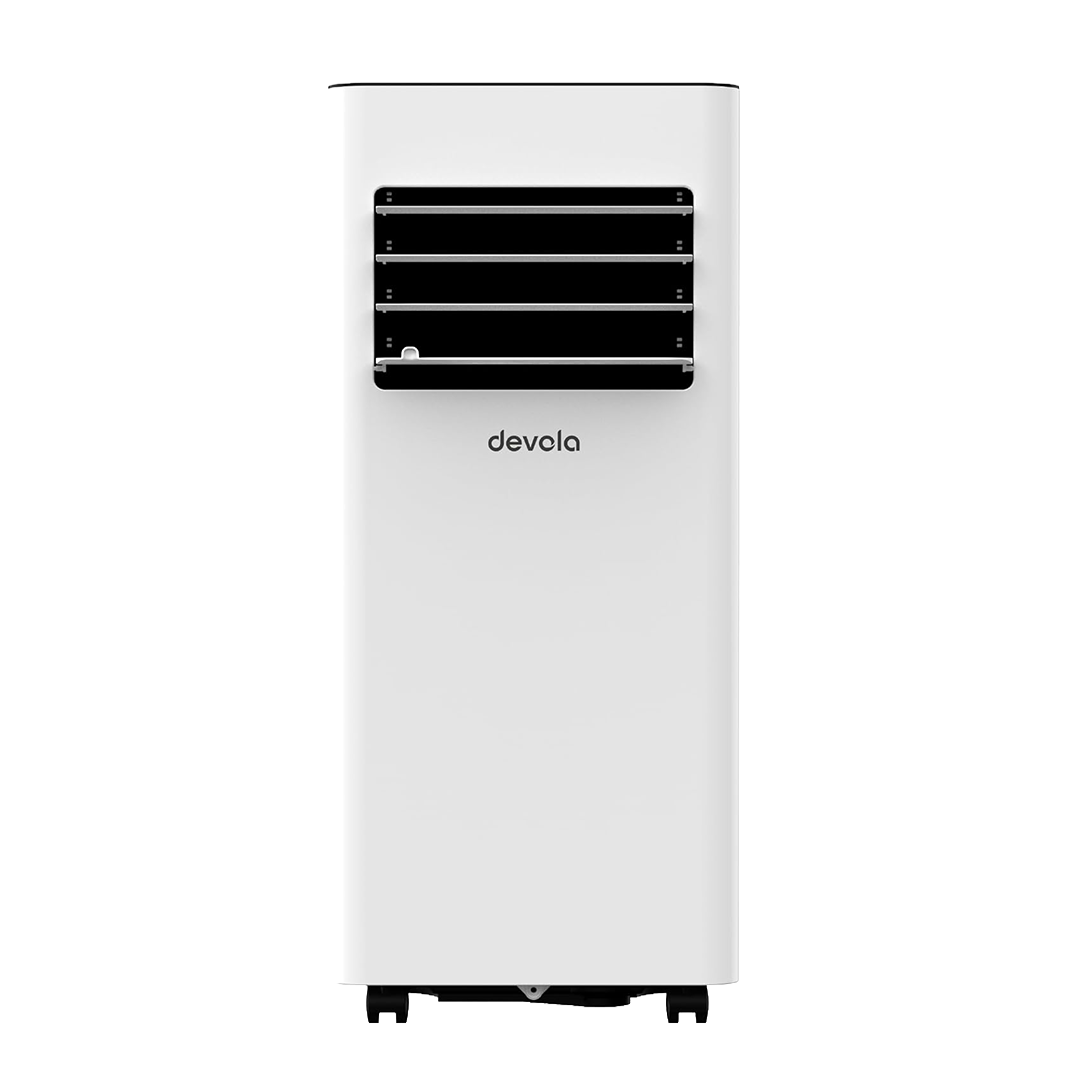 Devola Compact Portable Air Conditioner with Wi-Fi and 2x Window kits - 9,000BTU - Cooling &amp; Heating - White - DVAC9KH