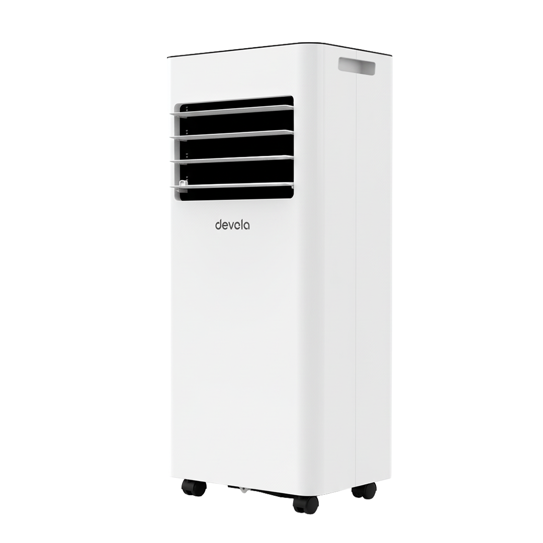 Devola Compact Portable Air Conditioner with Wi-Fi and 2x Window kits - 9000 BTU - Cooling - White - DVAC9K