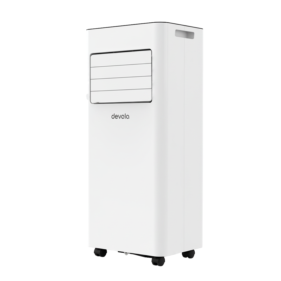 Devola Compact Portable Air Conditioner with Wi-Fi and 2x Window kits - 9,000BTU - Cooling &amp; Heating - White - DVAC9KH