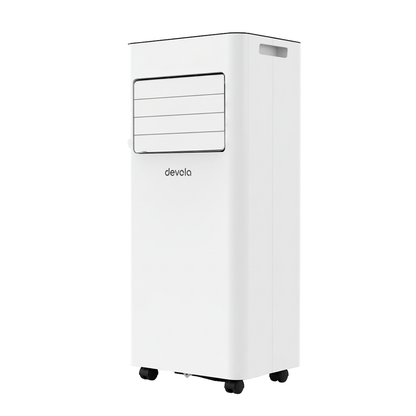 Devola Compact Portable Air Conditioner with Wi-Fi and 2x Window kits - 9,000BTU - Cooling &amp; Heating - White - DVAC9KH