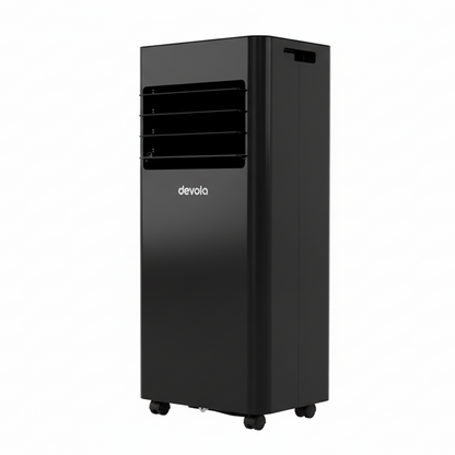 Devola Compact Portable Air Conditioner with Wi-Fi and 2x Window kits - 9000 BTU - Cooling - Black - DVAC9KB