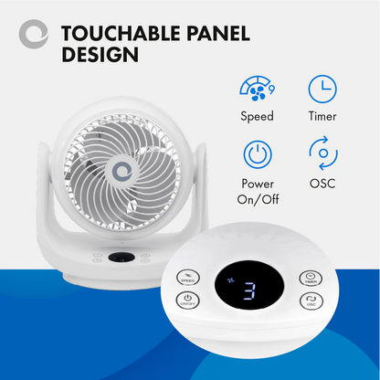 Devola Platinum Low Noise DC 9 inch Air Circulator Fan White - DVF9DCFAN