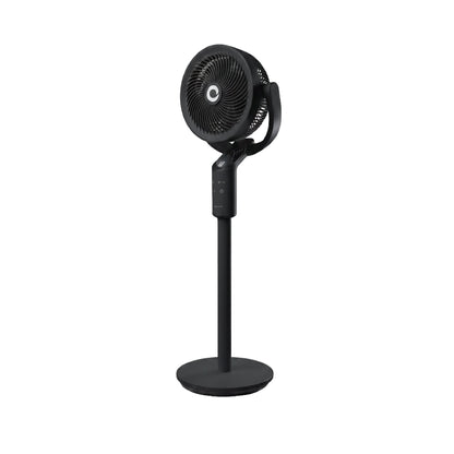 Devola Platinum Low Noise 8 Inch Air Circulator Pedestal Fan, Grey - DVPF8DCB