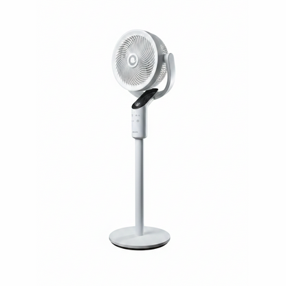 Devola Platinum Low Noise 8 Inch Air Circulator Pedestal Fan, White - DVPF8DCW