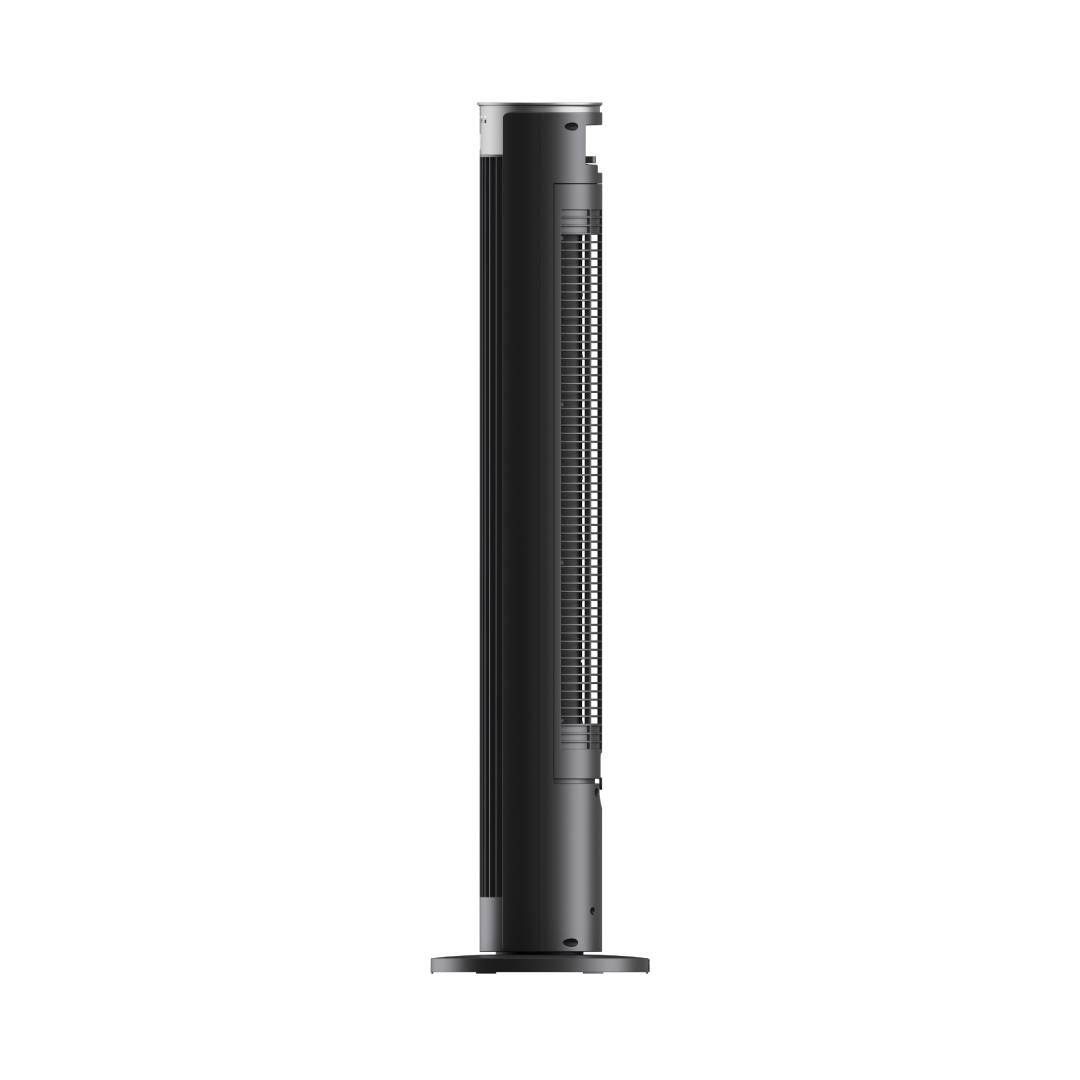 Devola Platinum 38 Inch Tower Fan with Remote, Black &amp; Silver - DVTF38PBS