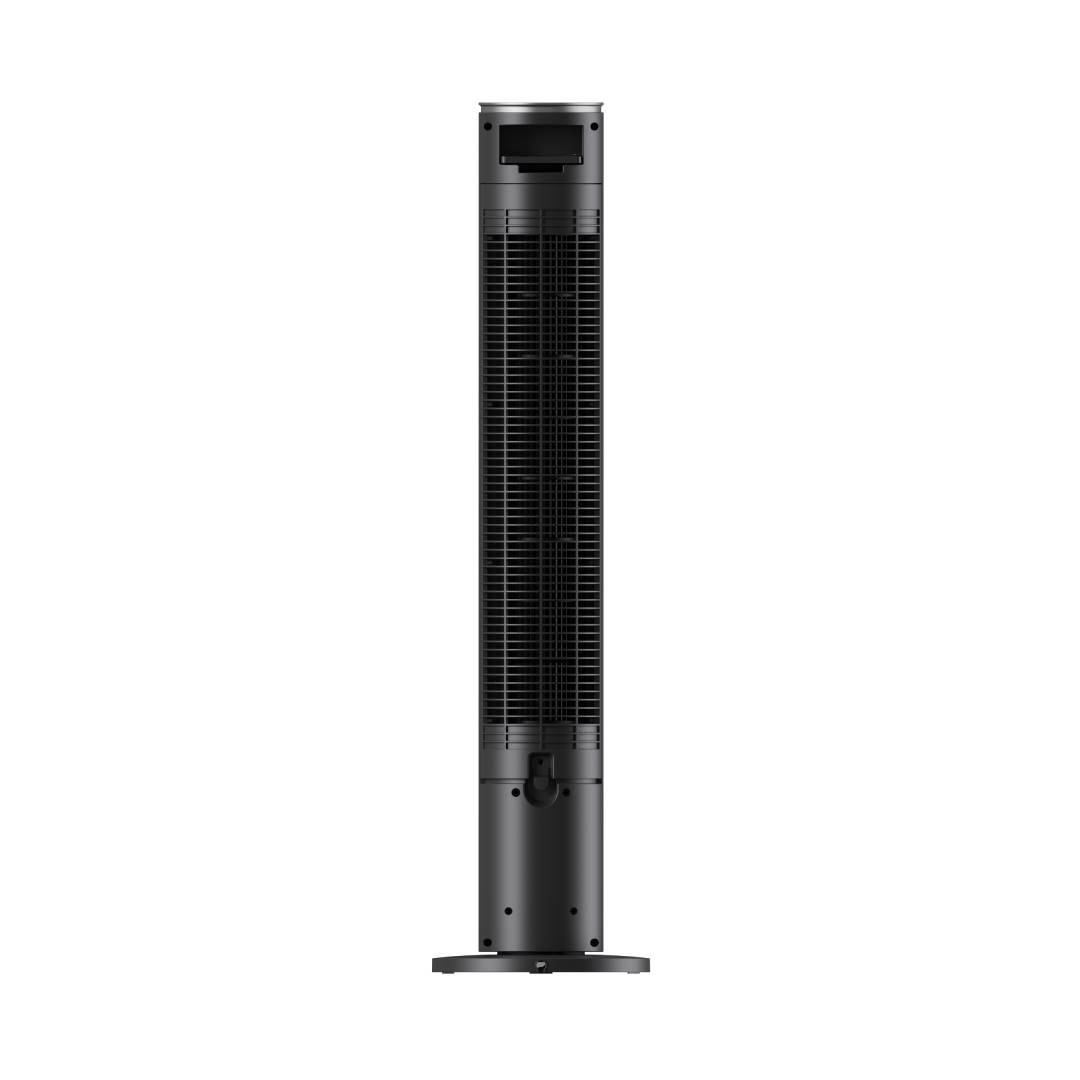 Devola Platinum 38 Inch Tower Fan with Remote, Black &amp; Silver - DVTF38PBS