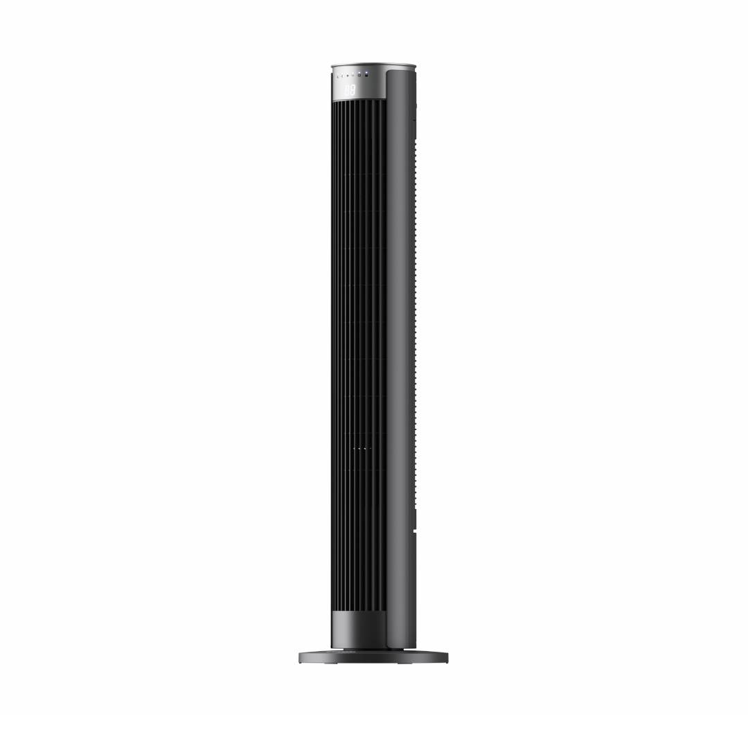 Devola Platinum 38 Inch Tower Fan with Remote, Black &amp; Silver - DVTF38PBS