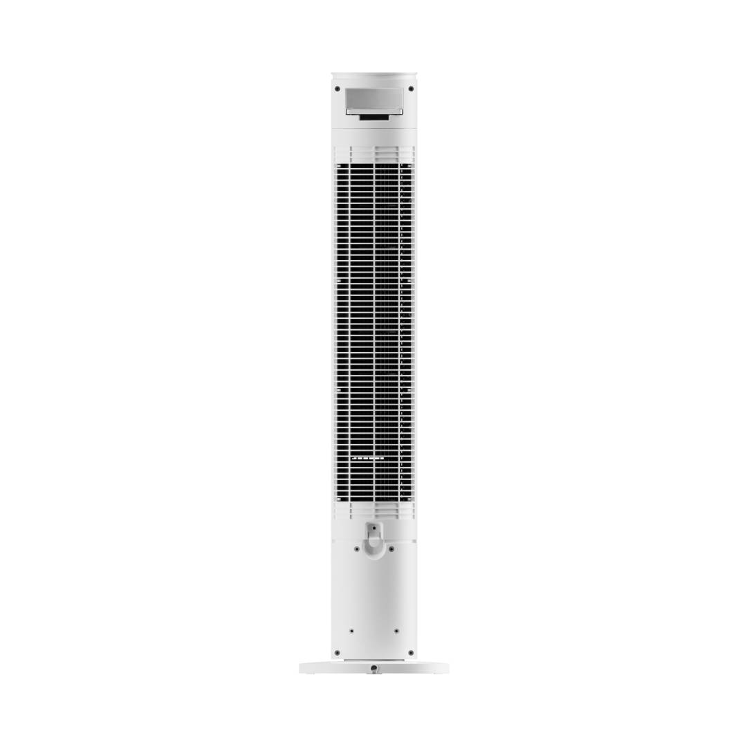 Devola Platinum 38 Inch Tower Fan with Remote, White &amp; Silver - DVTF38PWH
