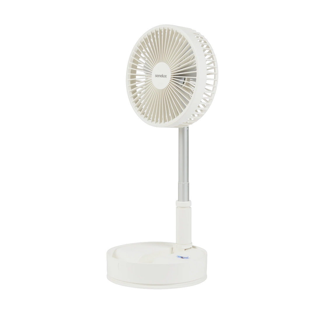 Senelux Portable Oscillating Standing Fan with Remote Control, 8 inch Silent Pedestal Fan, 7200mAh Rechargeable Battery Wireless Fan