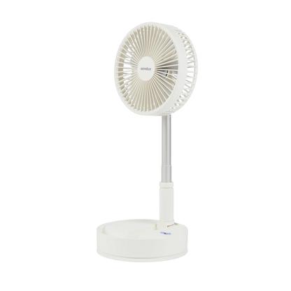Senelux Portable Oscillating Standing Fan with Remote Control, 8 inch Silent Pedestal Fan, 7200mAh Rechargeable Battery Wireless Fan