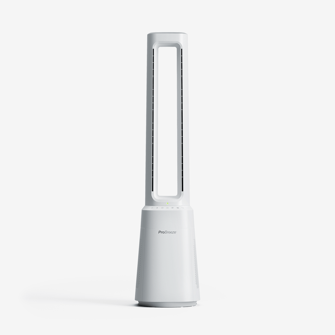 OmniAir 41" Premium Bladeless Tower Fan and Air Purifier - White