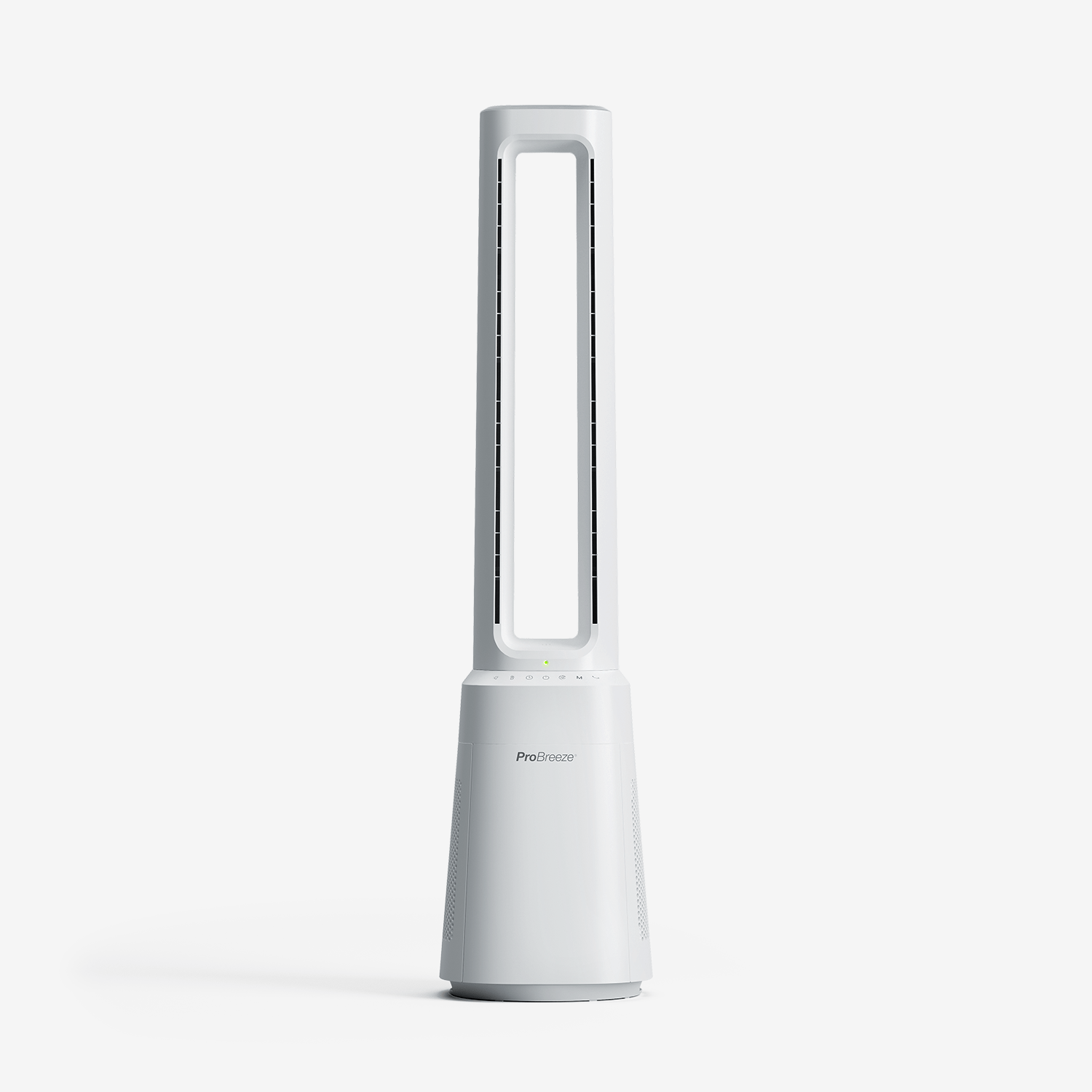 OmniAir 41" Premium Bladeless Tower Fan and Air Purifier - White