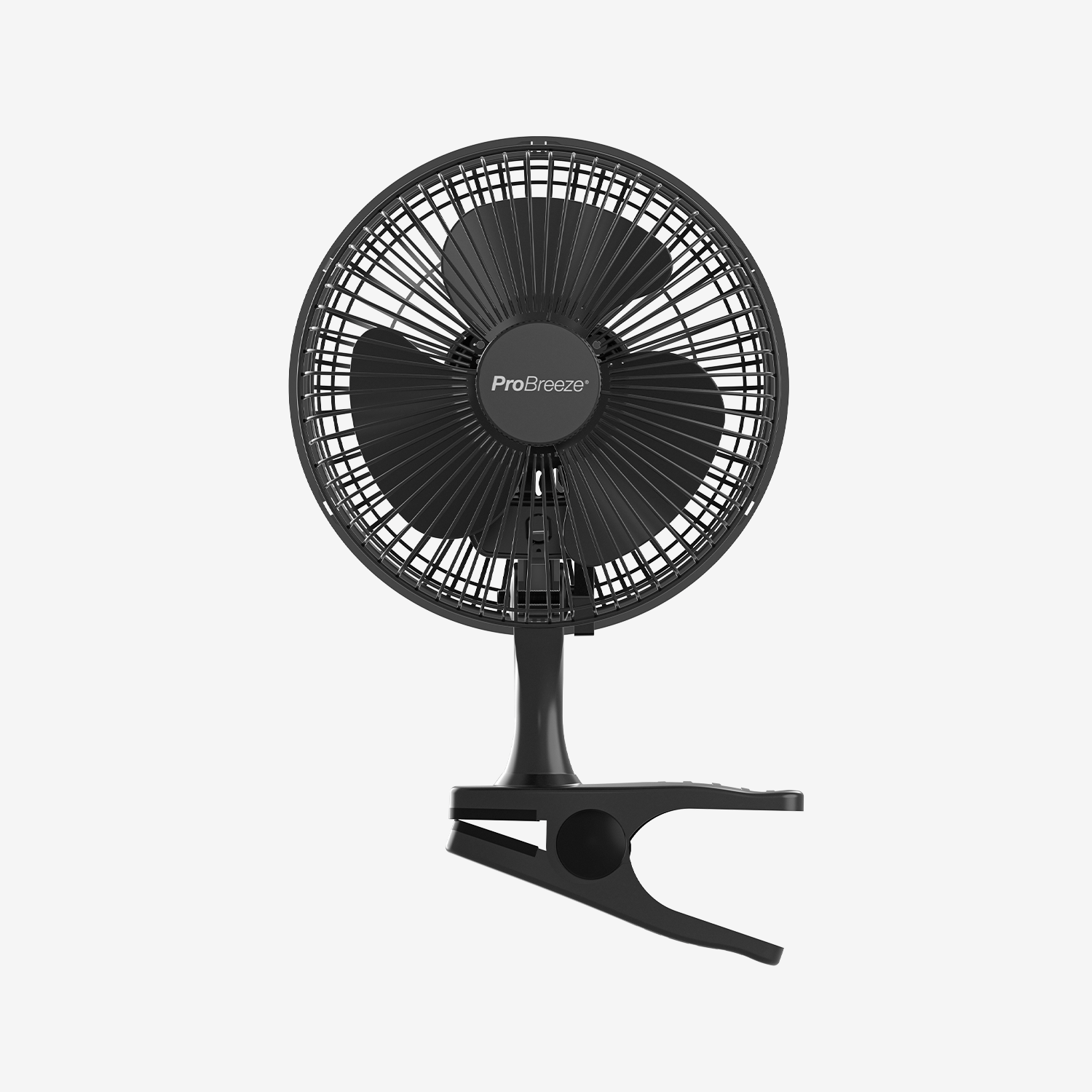 6" Mini Clip Fan - Ultra Quiet &amp; High Power - Black