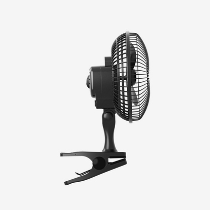 6" Mini Clip Fan - Ultra Quiet &amp; High Power - Black
