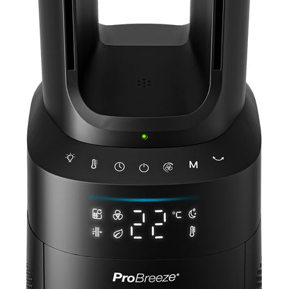 OmniAir 41" Premium Bladeless Tower Fan and Air Purifier - Black
