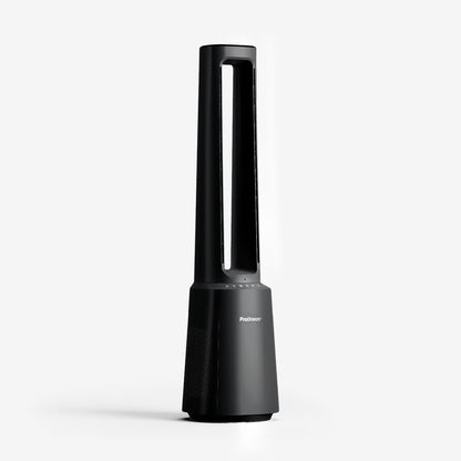 OmniAir 41" Premium Bladeless Tower Fan and Air Purifier - Black