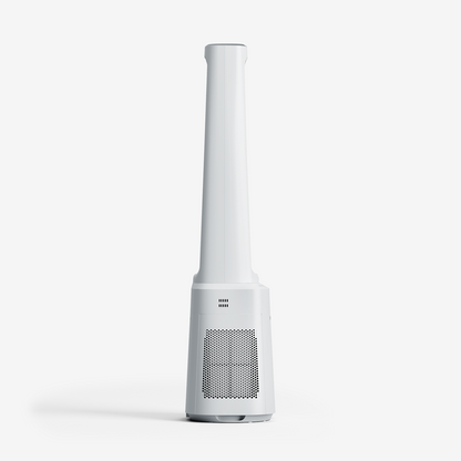 OmniAir 41" Premium Bladeless Tower Fan and Air Purifier with Smart App Control - White